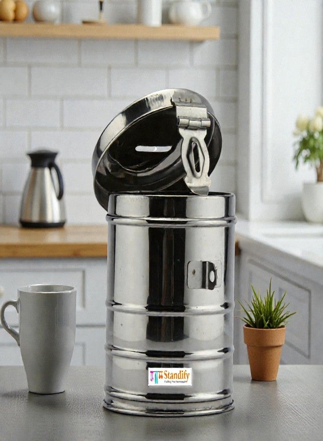 Standify® 1500ML Big Money Bank_A Stainless Steel Money Box Heavy Duty Bachat Gulak for Kids & Adults Unbreakable Piggy Bank. - Image 3